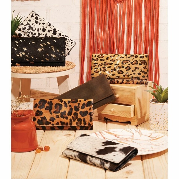 Myra Bag Handmade Splitter Wallet Leather & Hairon Canvas & Cowhide Leat… - Picture 5 of 5